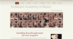 Desktop Screenshot of andersonacademyofmusic.org