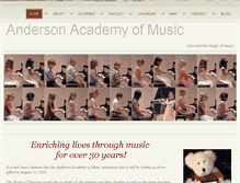 Tablet Screenshot of andersonacademyofmusic.org